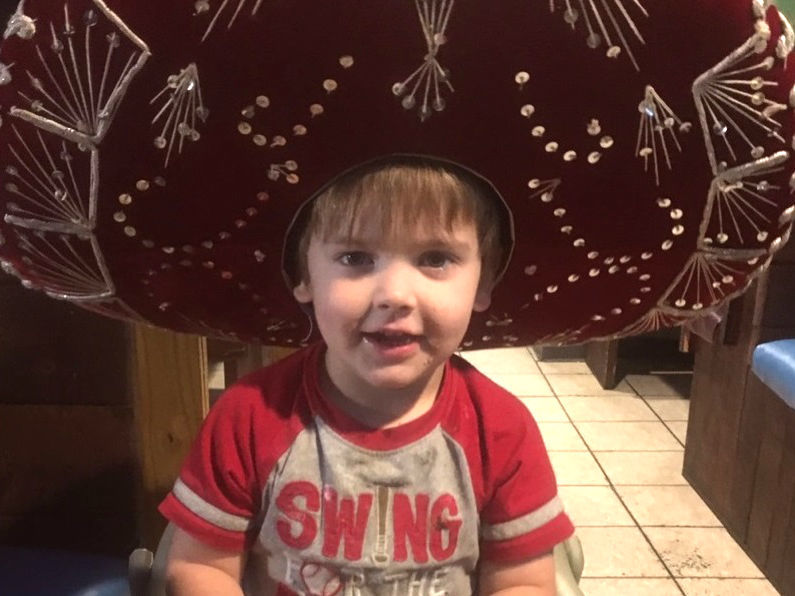 Micah at restaurant